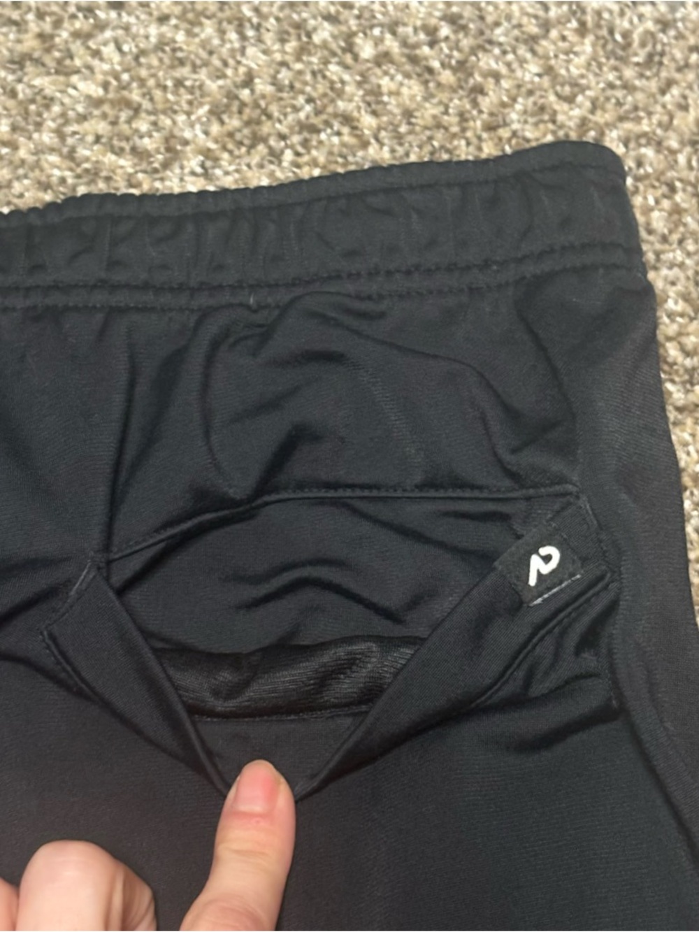 Nike Black Men’s Medium Track Pants with White Swoosh - Picture 15 of 16
